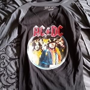 New Official ACDC 3/4 sleeve shirt
